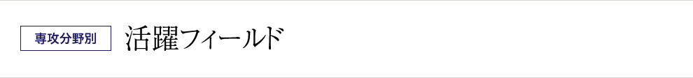 活躍フィールド